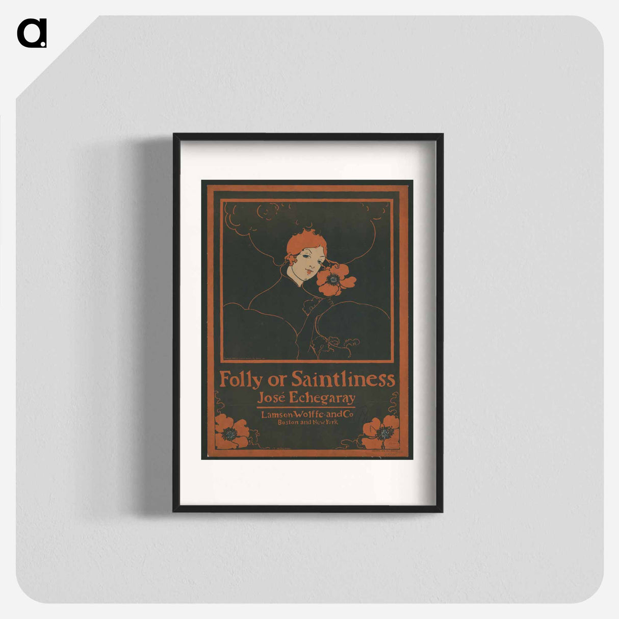 Woman with flower - エセル リード Poster.