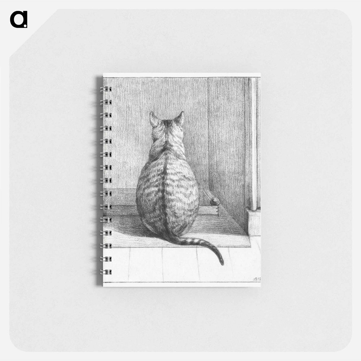 Sitting cat, from behind - ジャン ベルナール Memo.