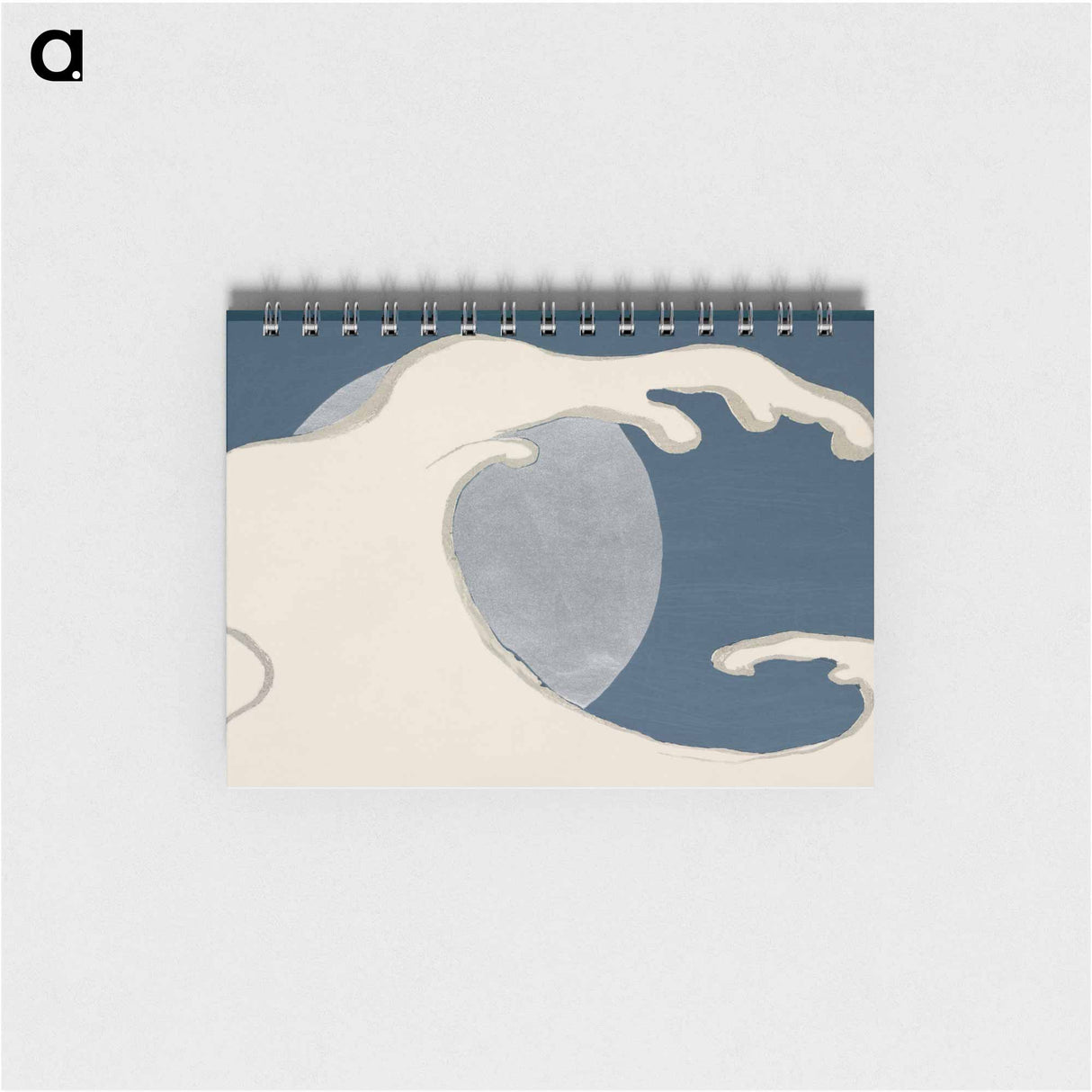 Waves and sun from Momoyogusa–Flowers of a Hundred Generations - 神坂 雪佳 Memo.