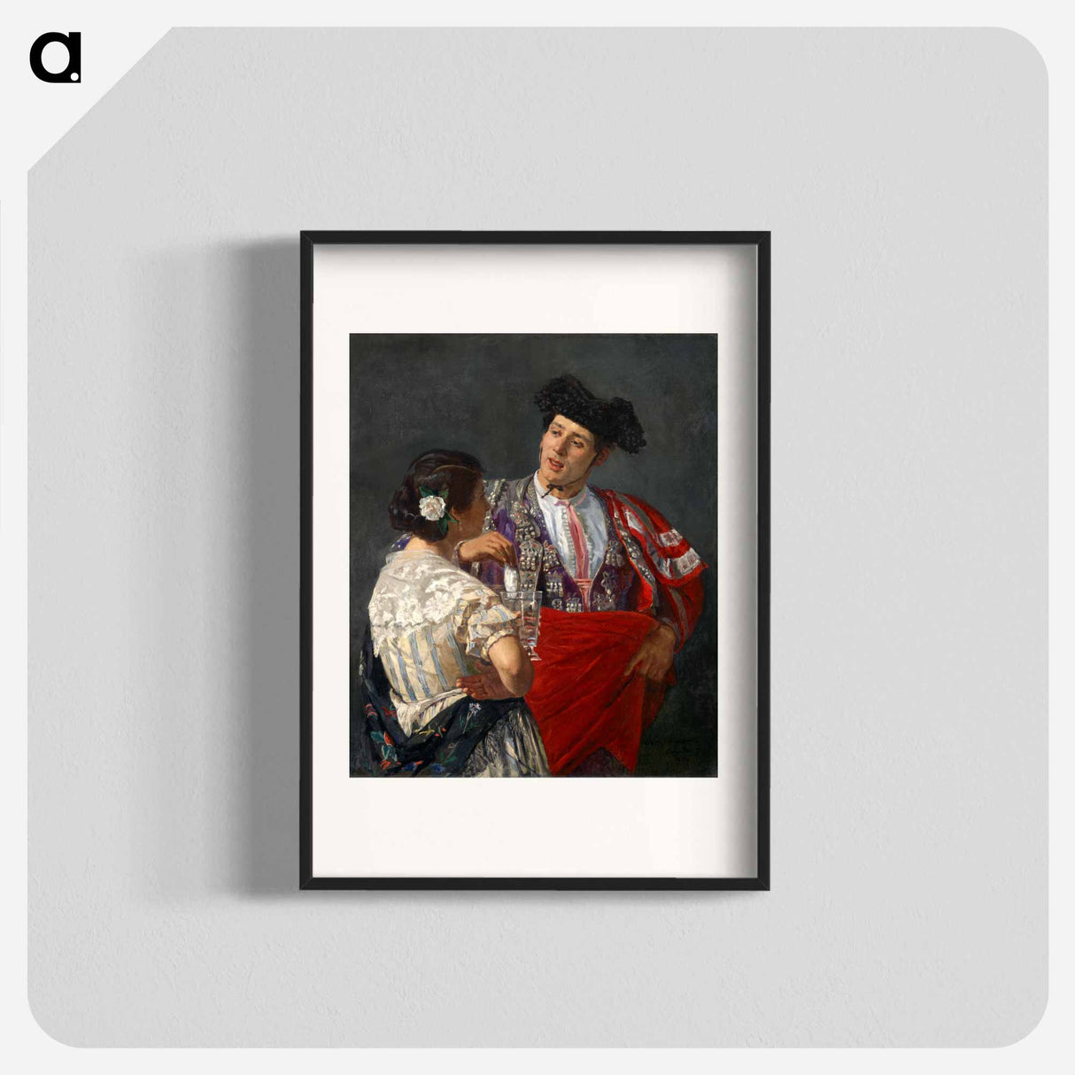 Offering the panel to the bullfighter - Mary Cassatt Poster.