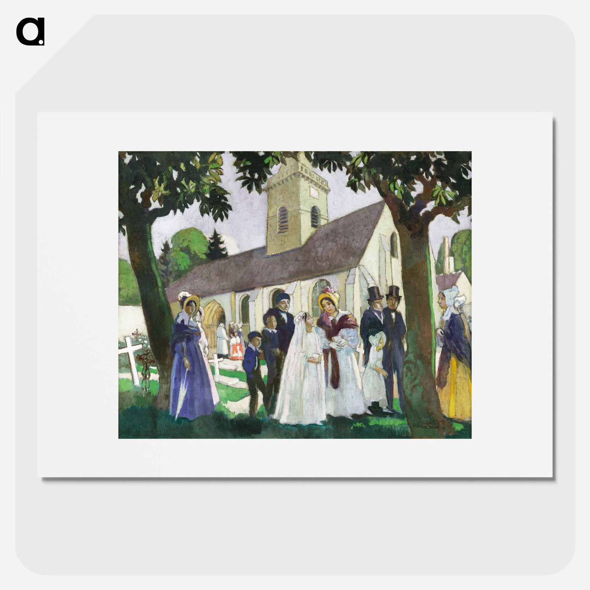 Lopoldine Fourqueux's First Communion - Maurice Denis Poster.