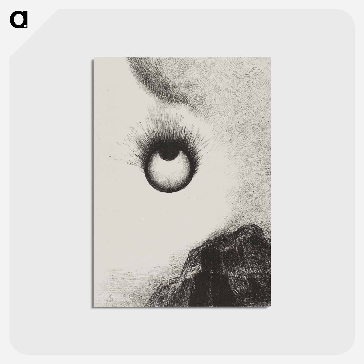 アートポストカード-The Temptation of Saint Anthony - オディロン ルドン Postcard.