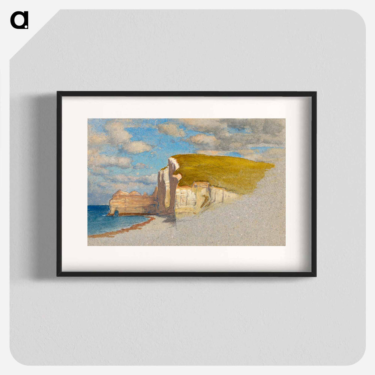 Cliffs at Étretat - サミュエル コールマン Poster.