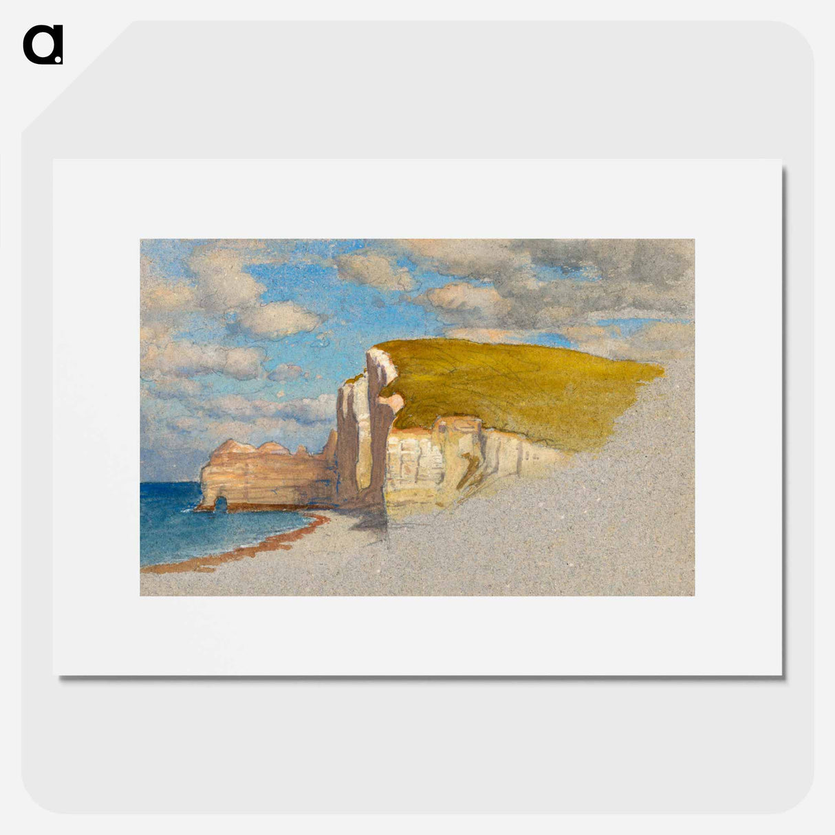 Cliffs at Étretat - サミュエル コールマン Poster.