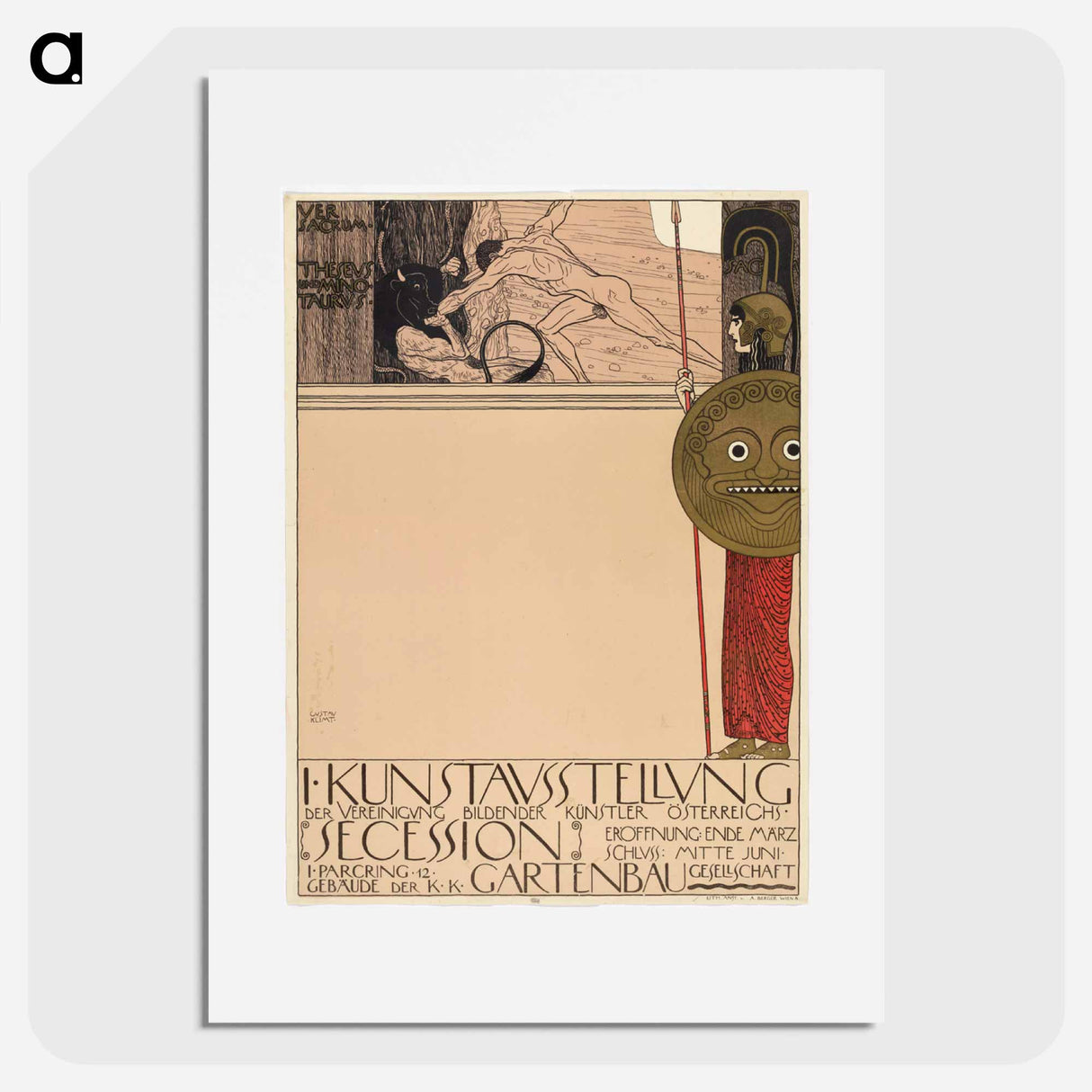アートポスター-1st Secession Exhibition
- ウィーン博物館 Poster.