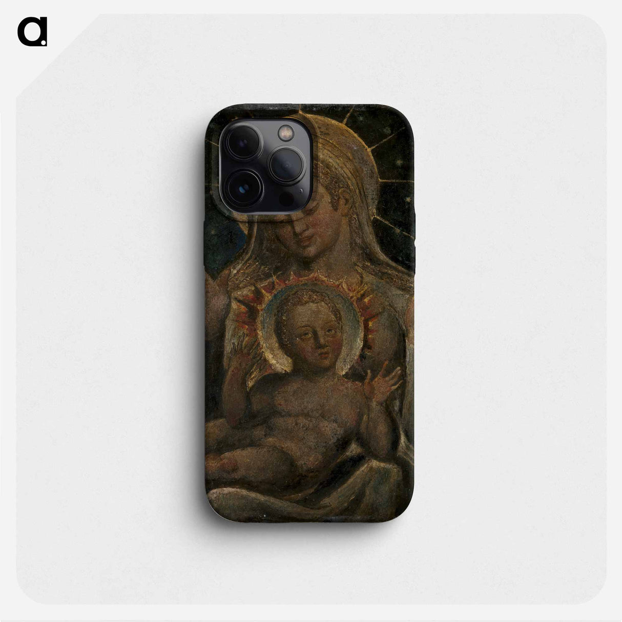 Virgin and Child - William Blake Phone Case.