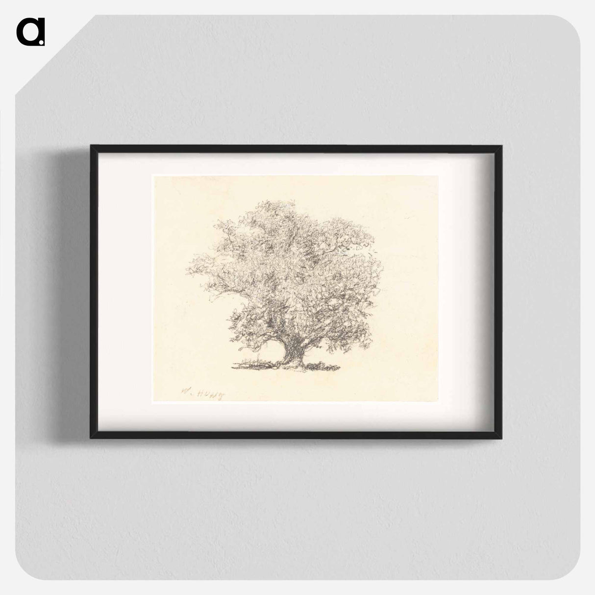 A Tree in Full-Leaf - ウィリアム ヘンリー ハント Poster.