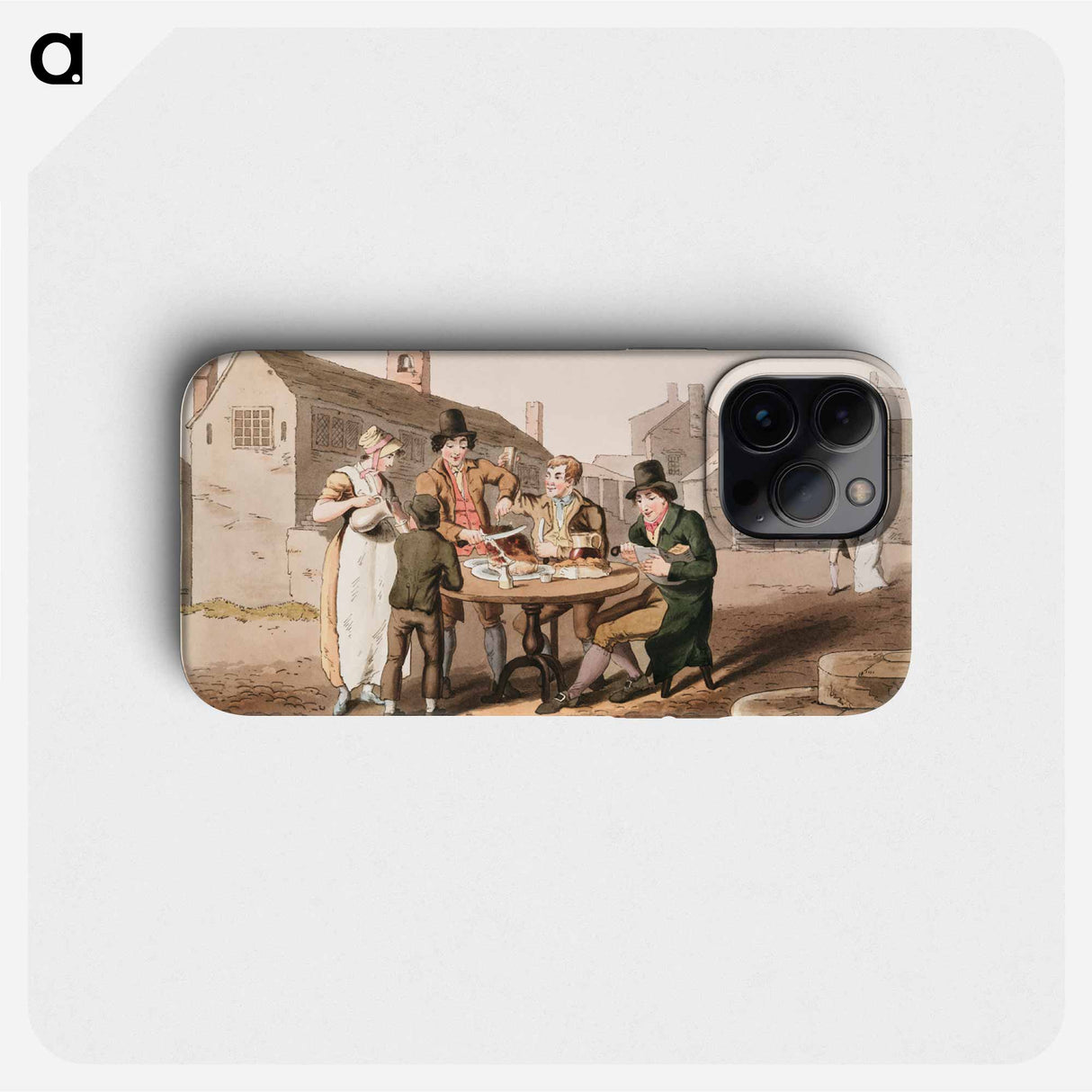 Illustration of midsummer eve from The Costume of Yorkshire - 19世紀のヨークシャー Phone Case.