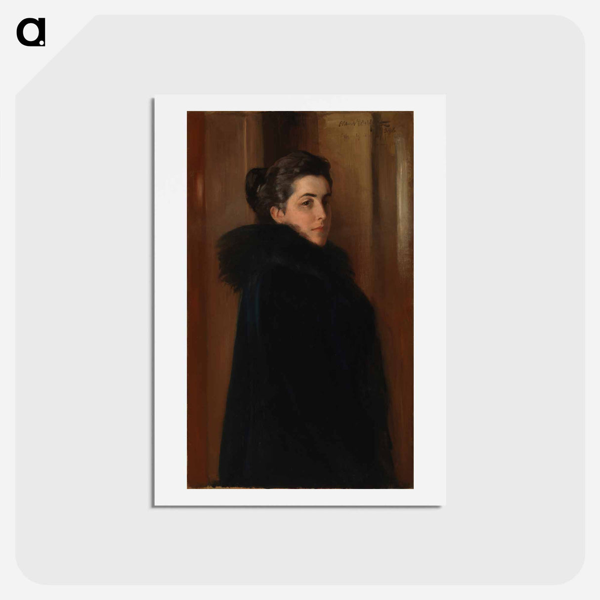 Portrait of the artist's wife ellan edelfelt - アルバート エーデルフェルト Postcard.