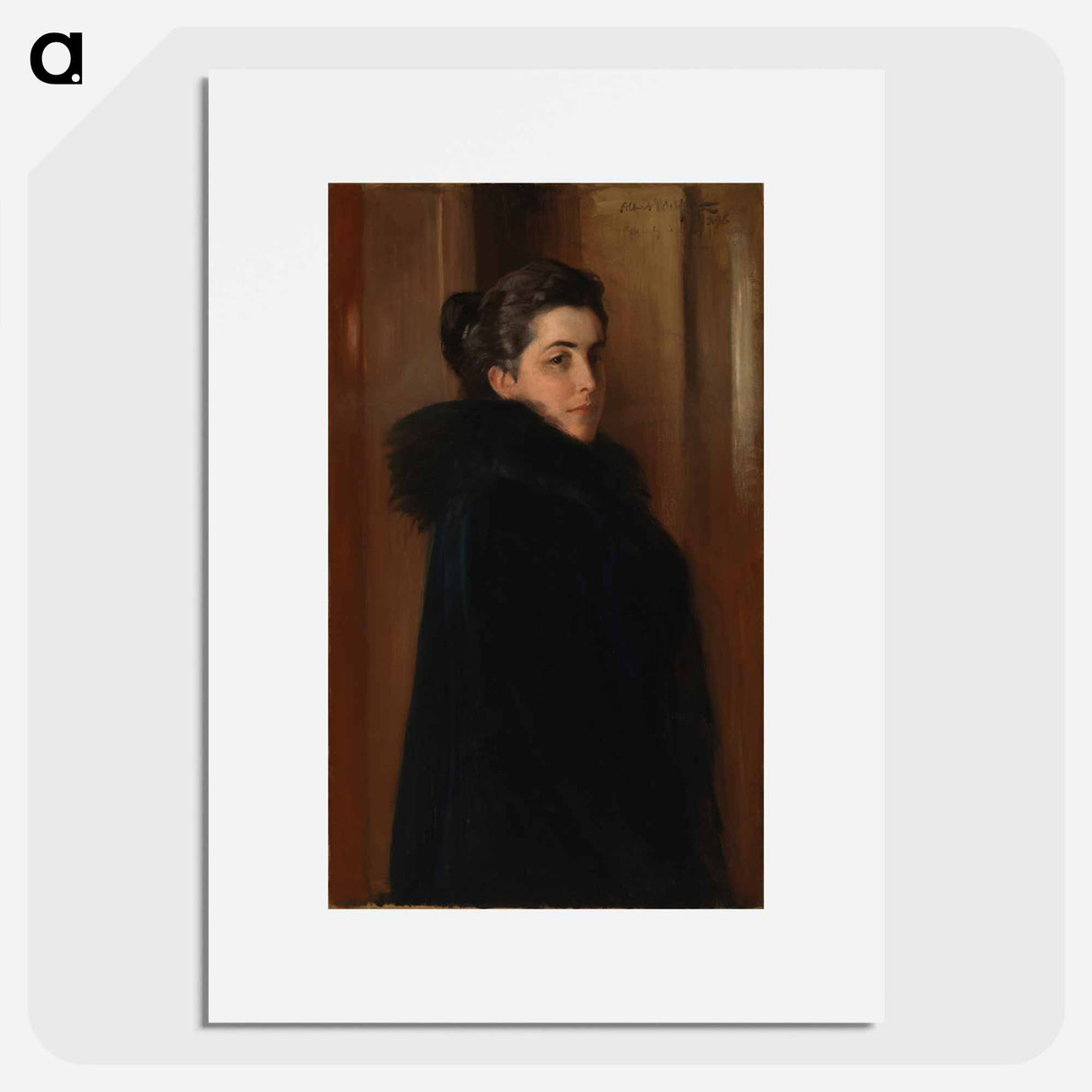 Portrait of the artist's wife ellan edelfelt - アルバート エーデルフェルト Poster.