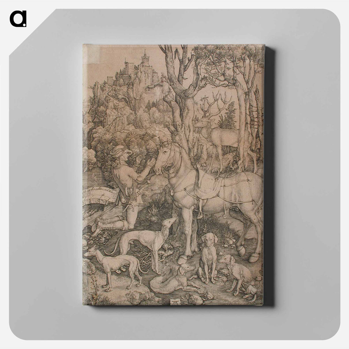 Saint Eustace - アルブレヒト デューラー Canvas.