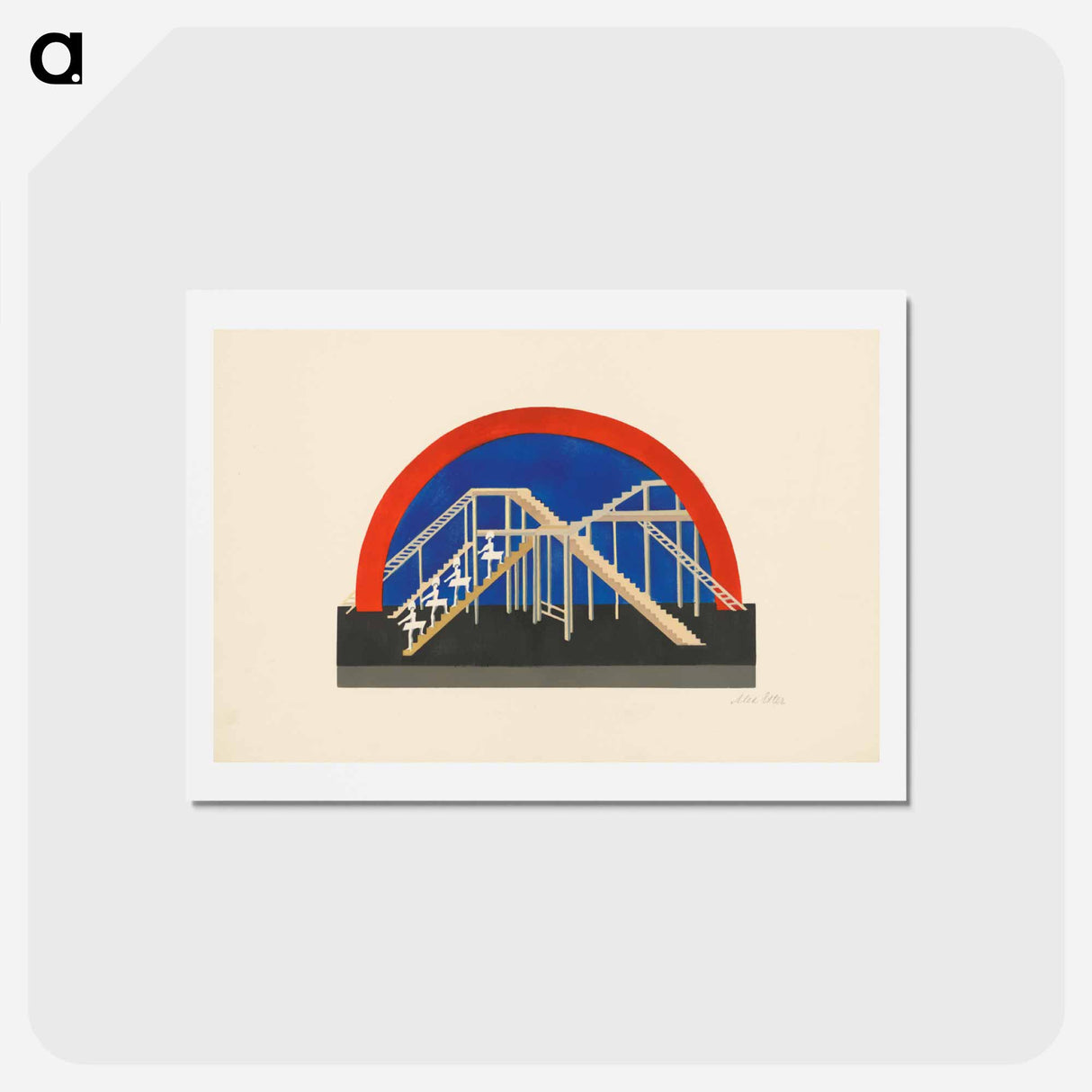 Maquettes de théatre i.-xv. - アレクサンドラ エクスター Postcard.