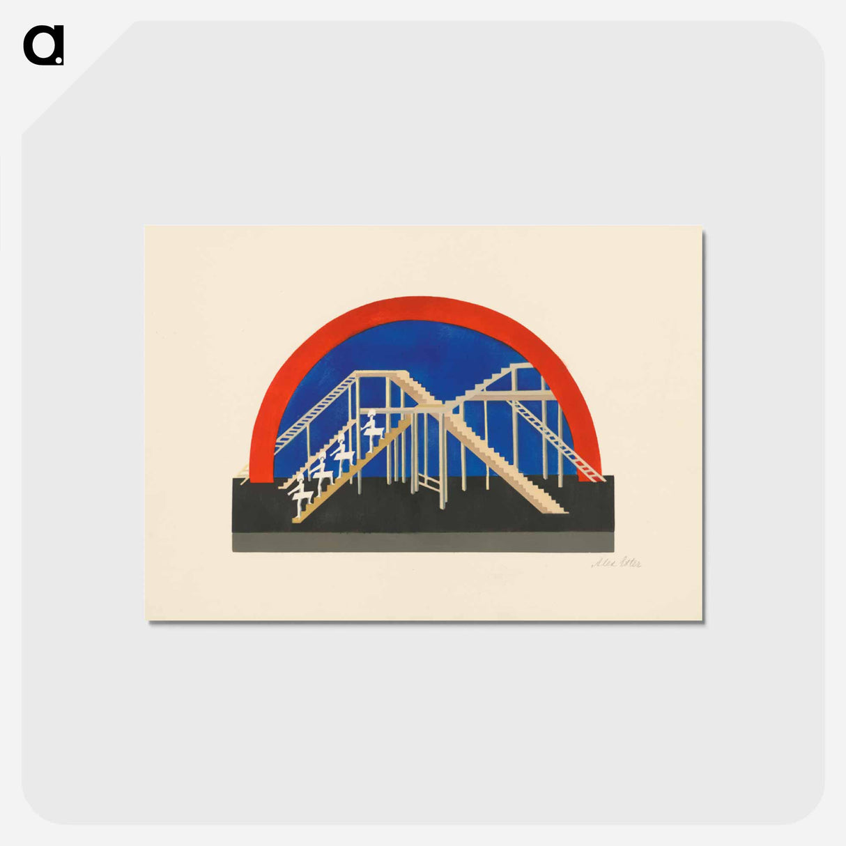 Maquettes de théatre i.-xv. - アレクサンドラ エクスター Postcard.