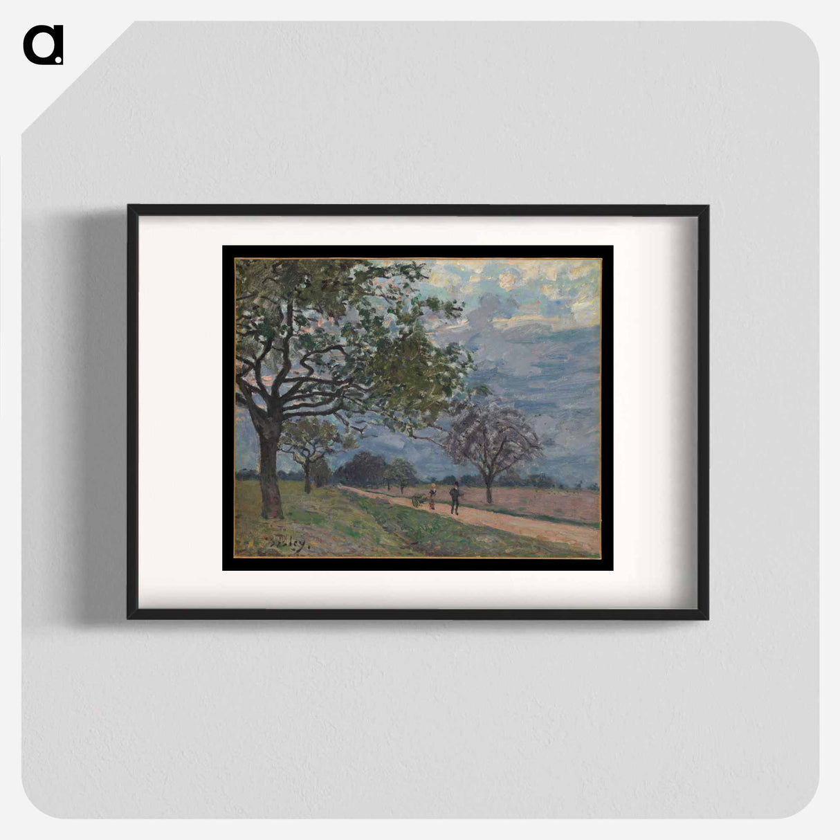 The Road from Versailles to Louveciennes - アルフレッド シスレー Poster.