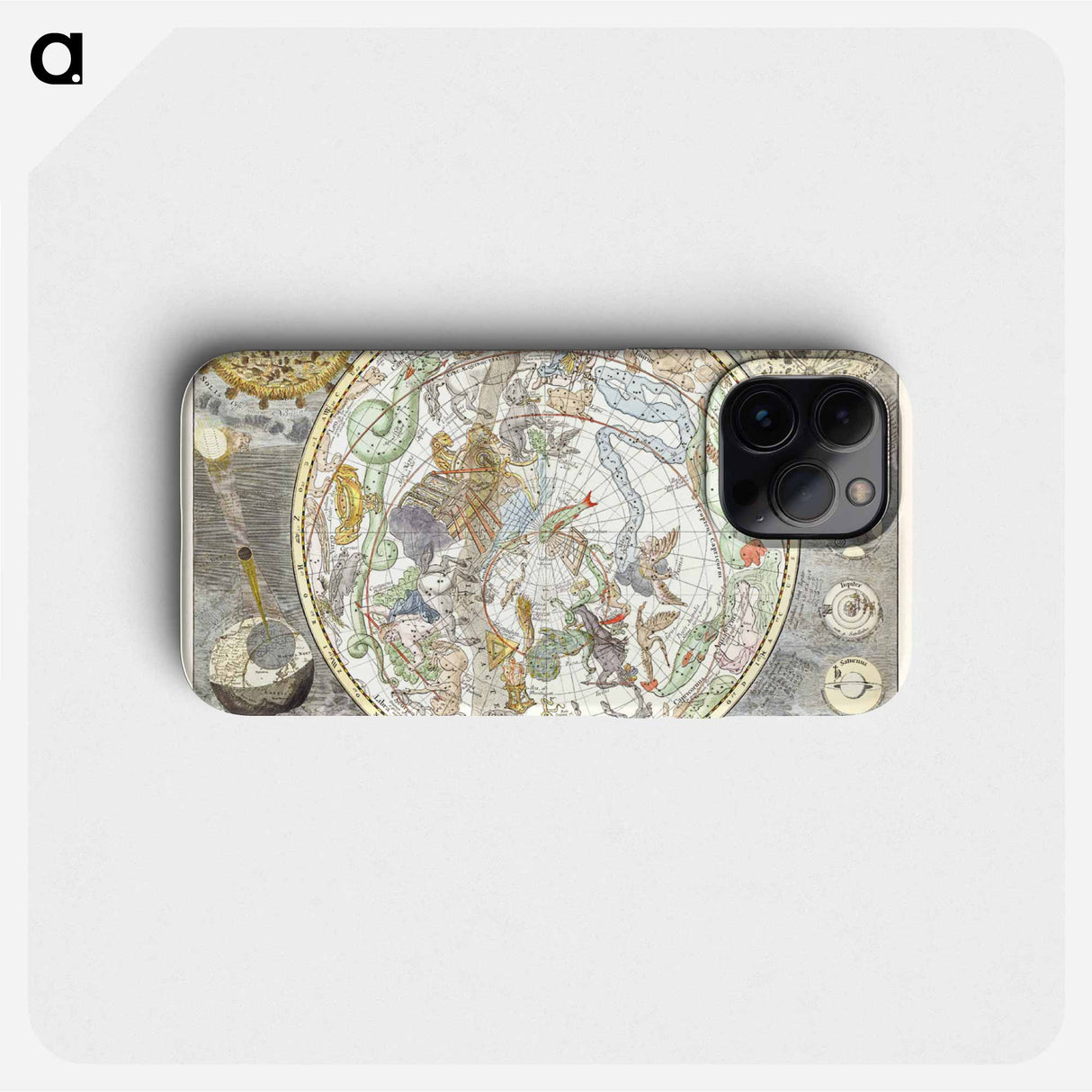 Sterrenkaart van de zuidelijke sterrenhemel - アンティーク地図 Phone Case.