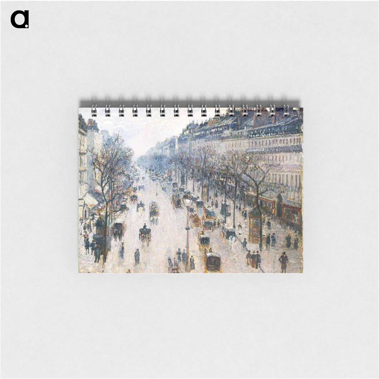 The Boulevard Montmartre on a Winter Morning - カミーユ ピサロ Memo.