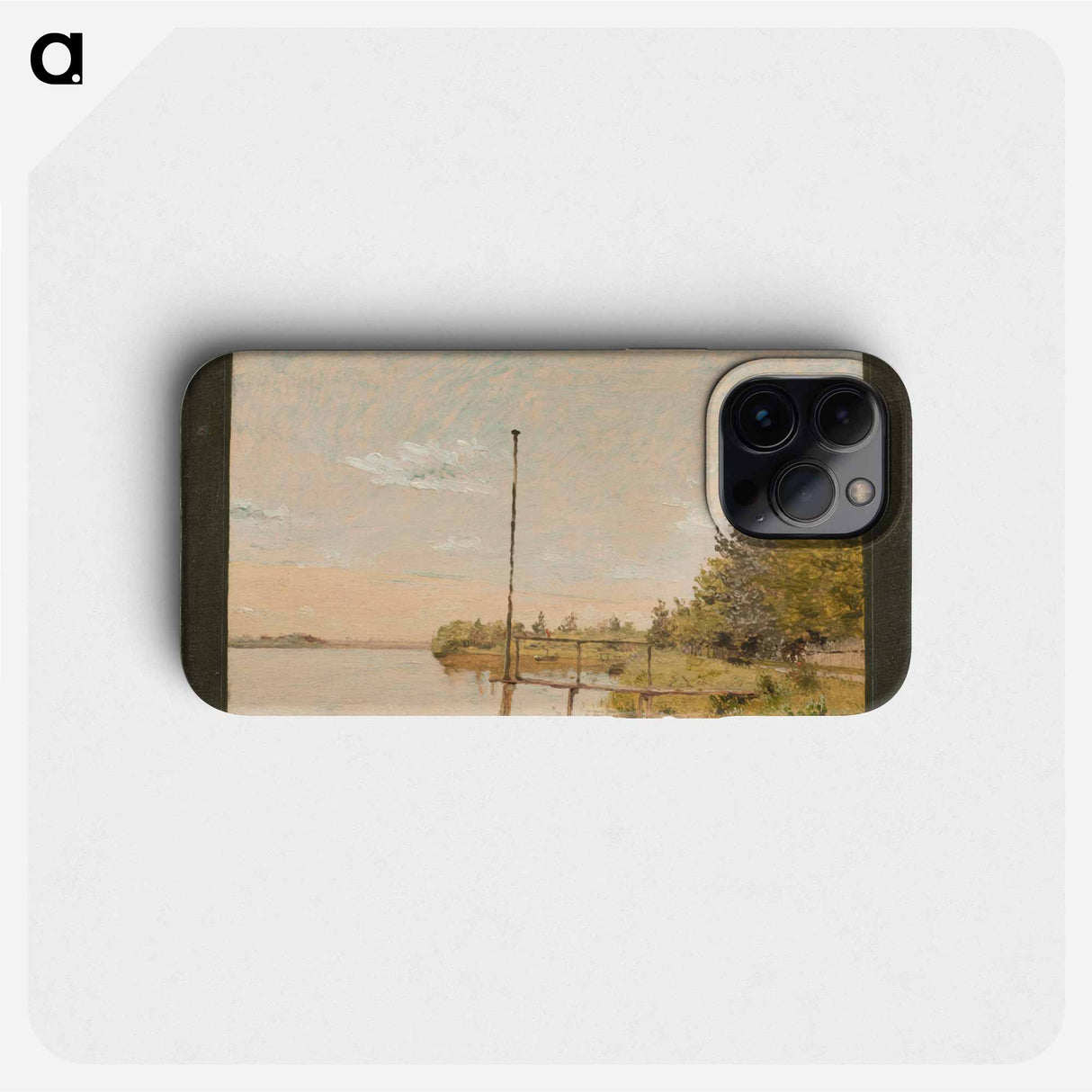 View from Dossering at Sortedamssøen towards Nørrebro - クリステン ケプケ Phone Case.