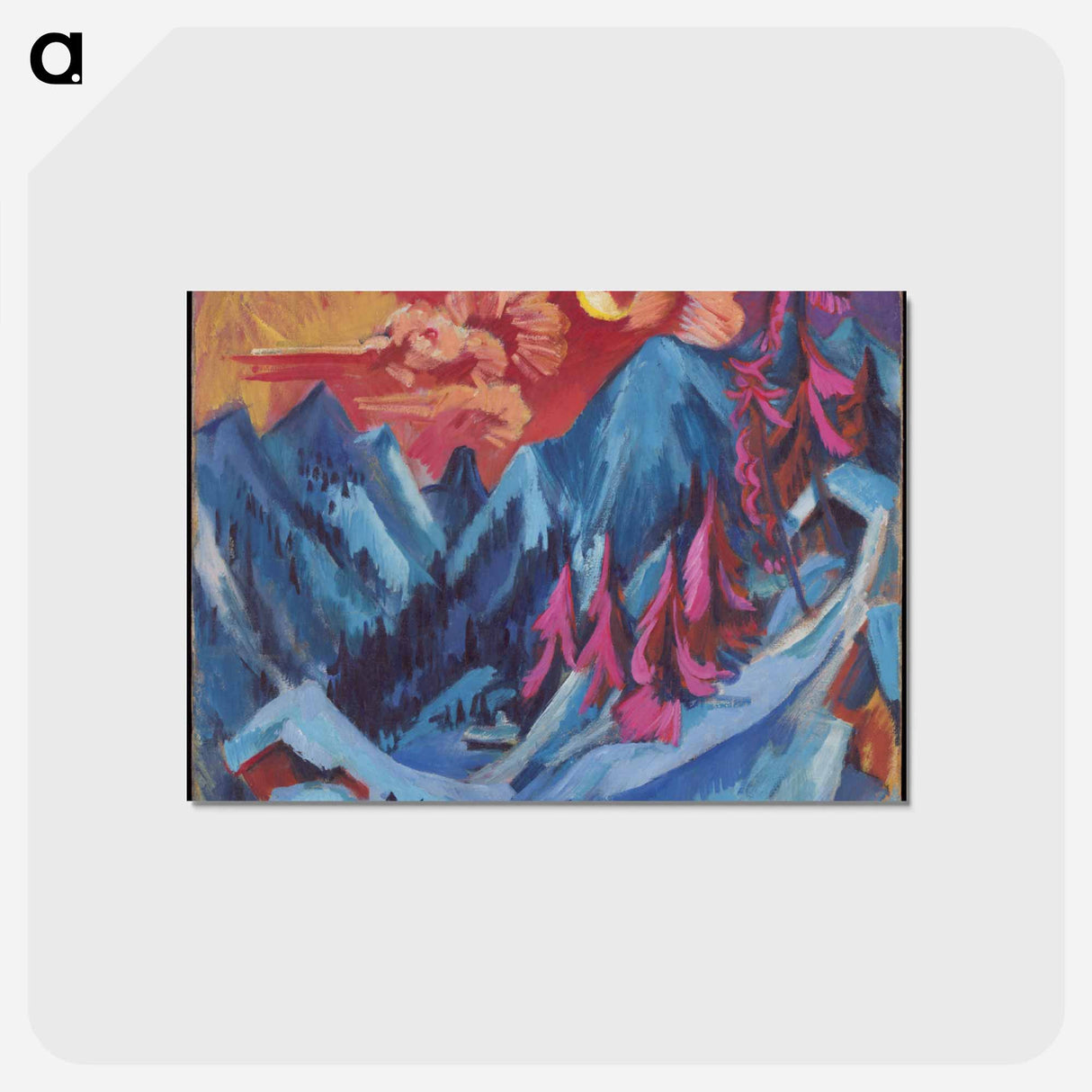 アートポストカード-Winter Landscape in Moonlight
- デトロイト美術館 Postcard.