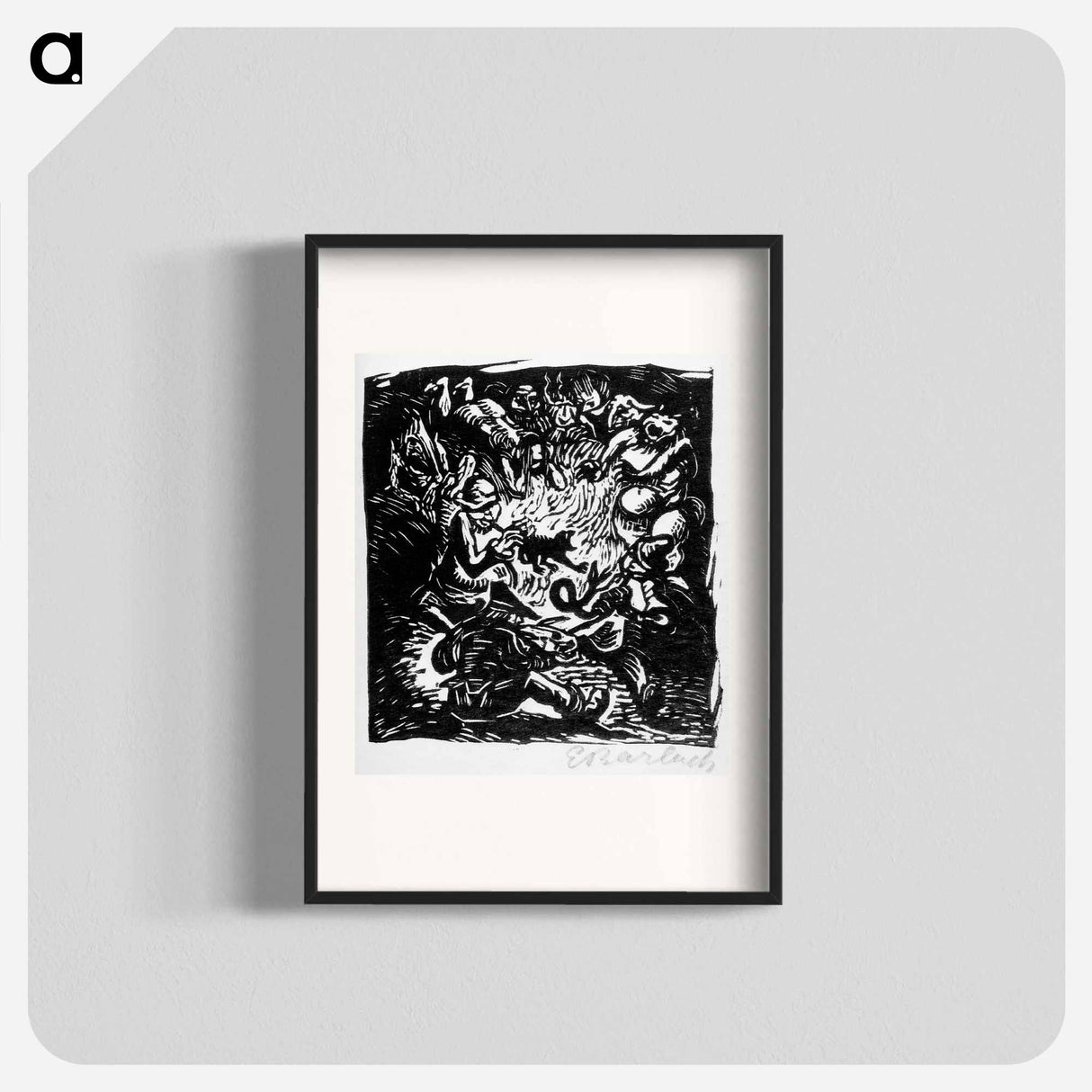 The troubadors - エルンスト ハインリヒ バルラッハ Poster.