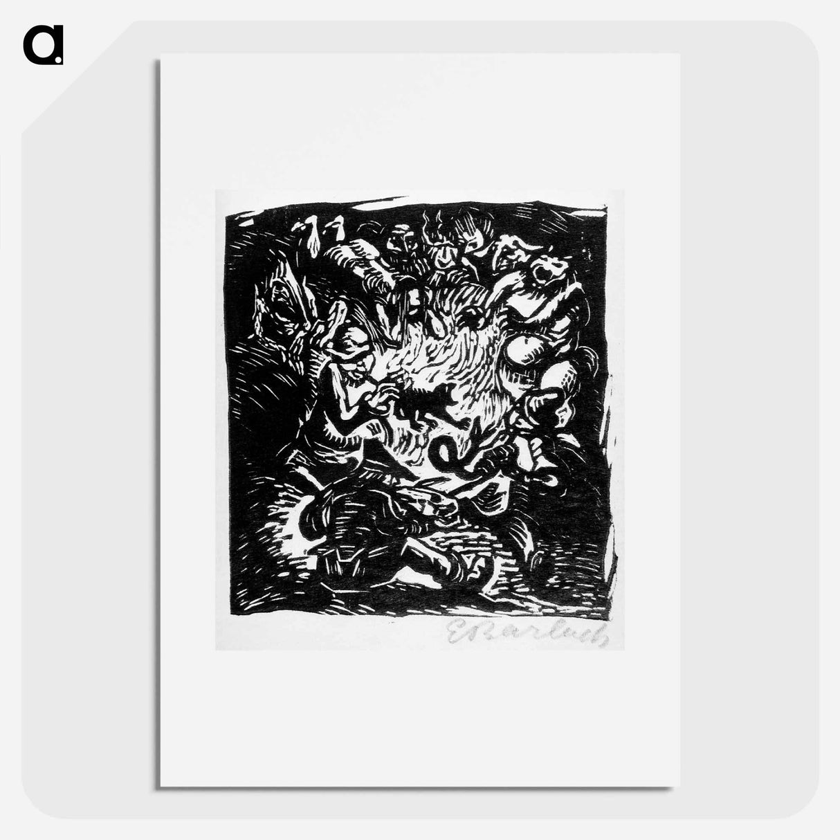 The troubadors - エルンスト ハインリヒ バルラッハ Poster.