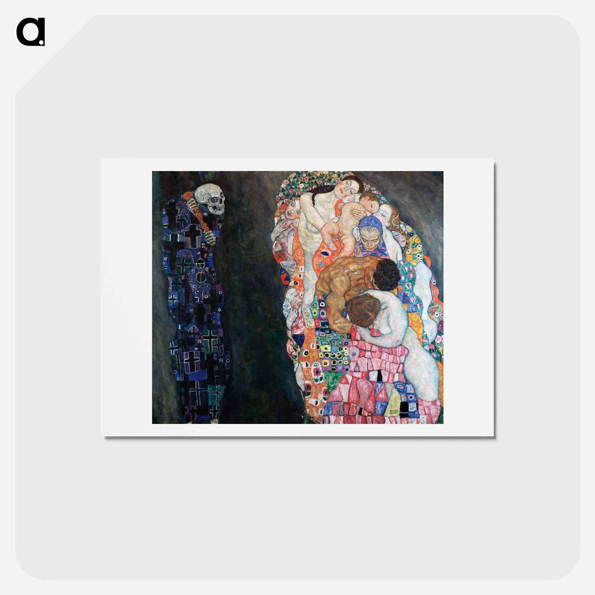 アートポストカード-Death and Life - グスタフ クリムト Postcard.