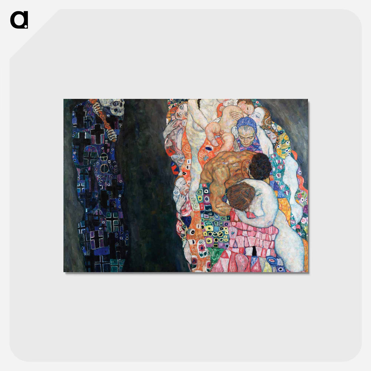 アートポストカード-Death and Life - グスタフ クリムト Postcard.