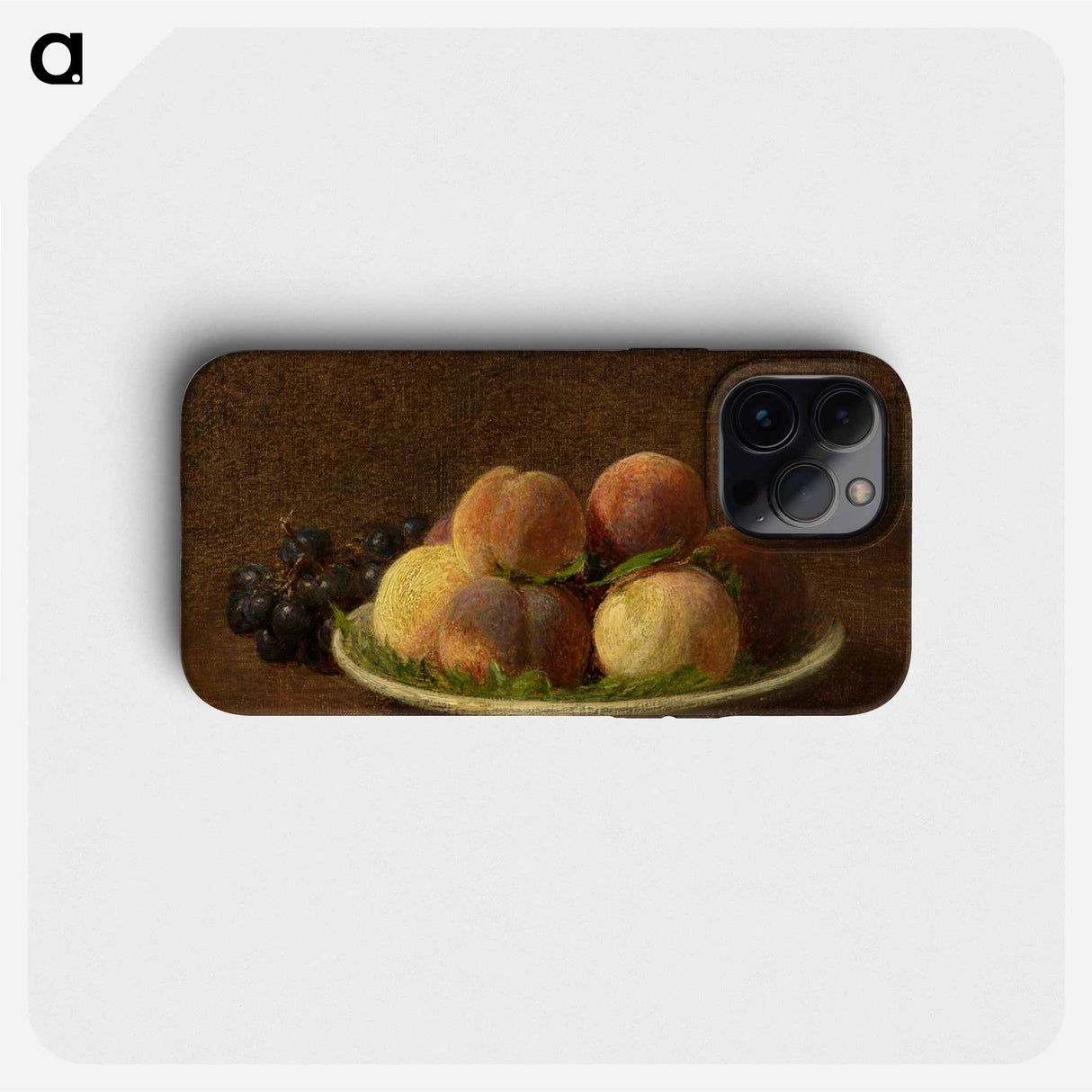 Peaches and Grapes - アンリ ファンタン ラトゥール Phone Case.