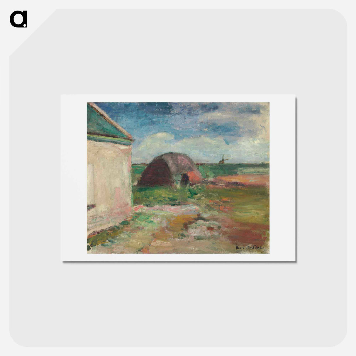 アートポストカード-Paysage De Bretagne - アンリ マティス Postcard.