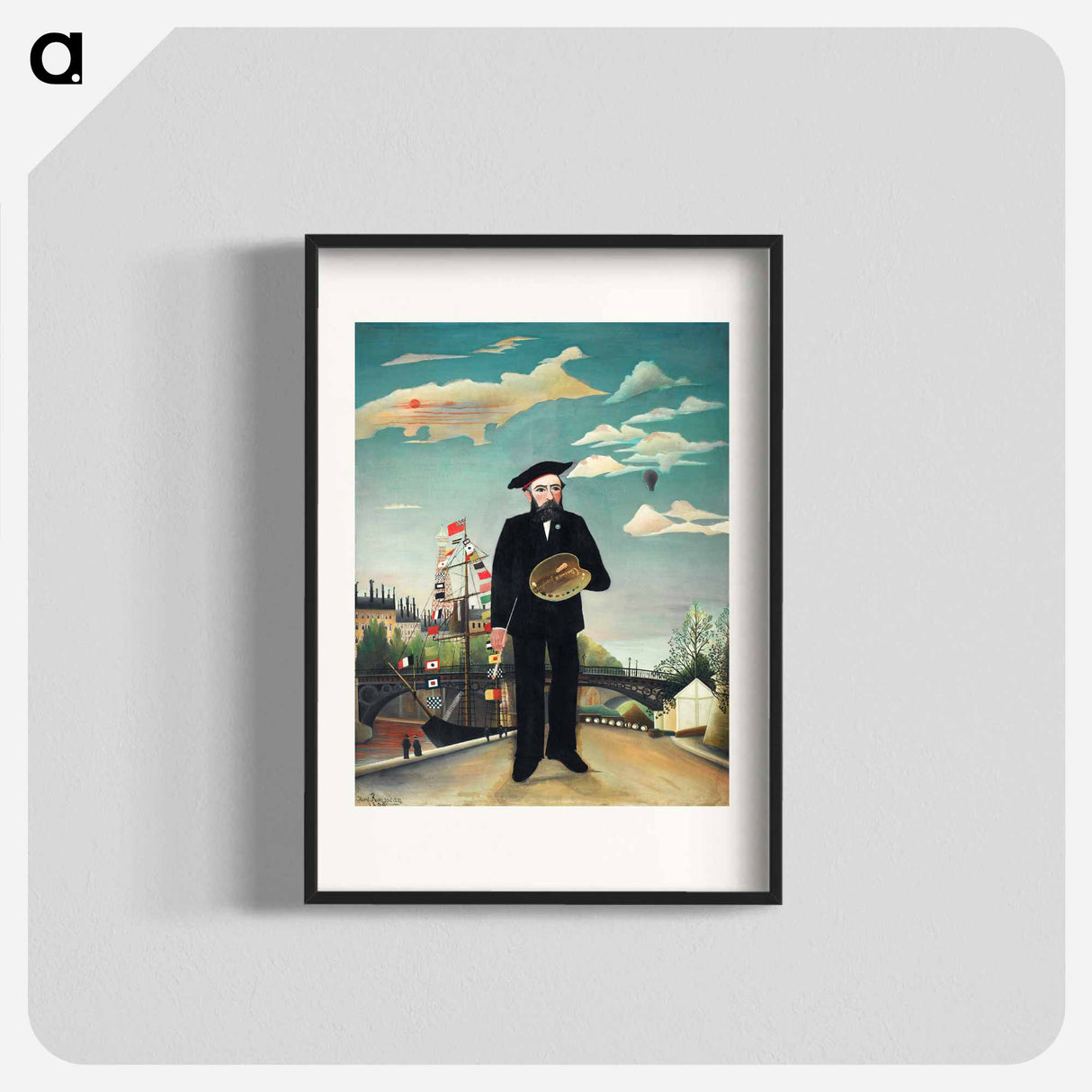 アートポスター-Myself: Portrait – Landscape - アンリ ルソー Poster.