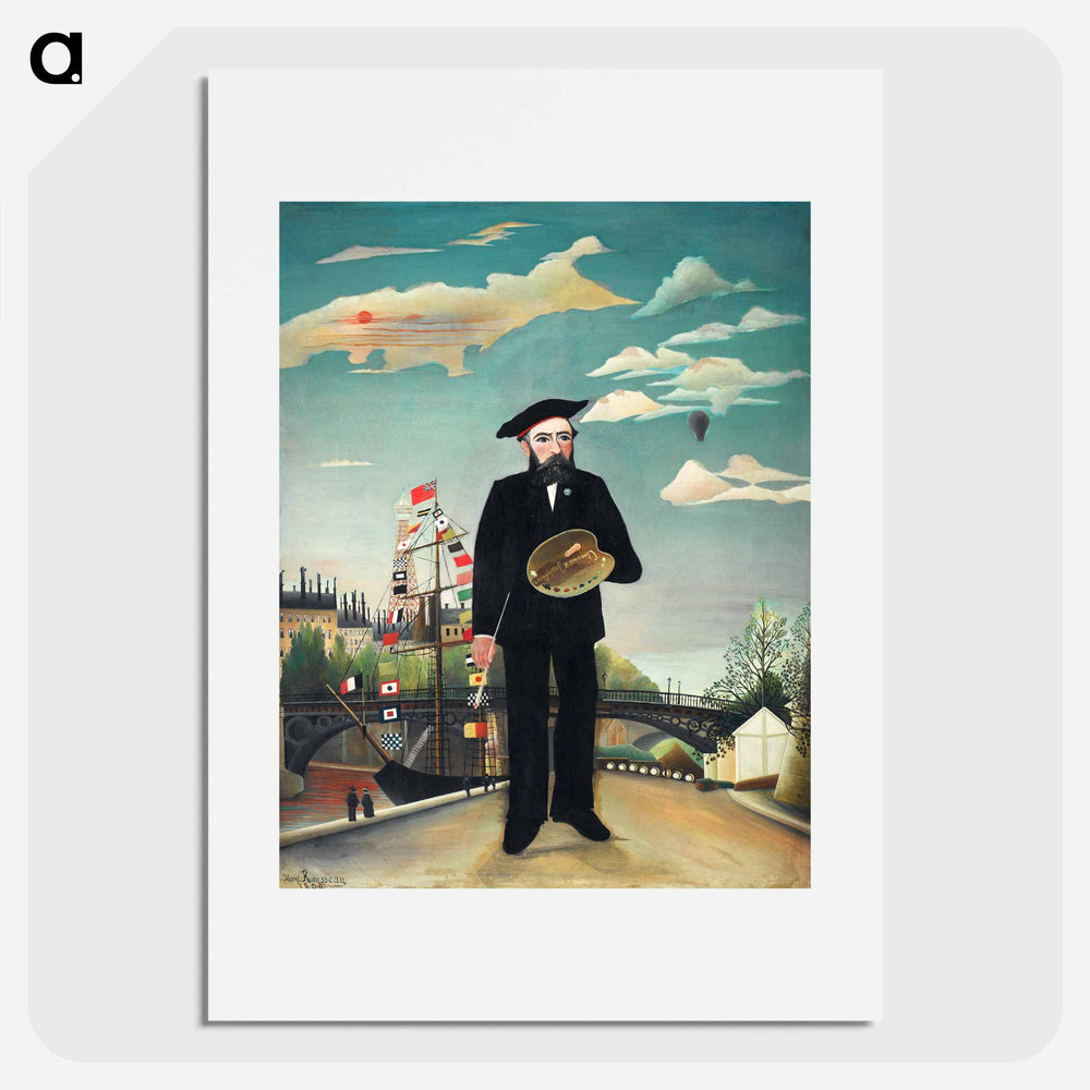 Myself: Portrait – Landscape - Henri Rousseau Poster.