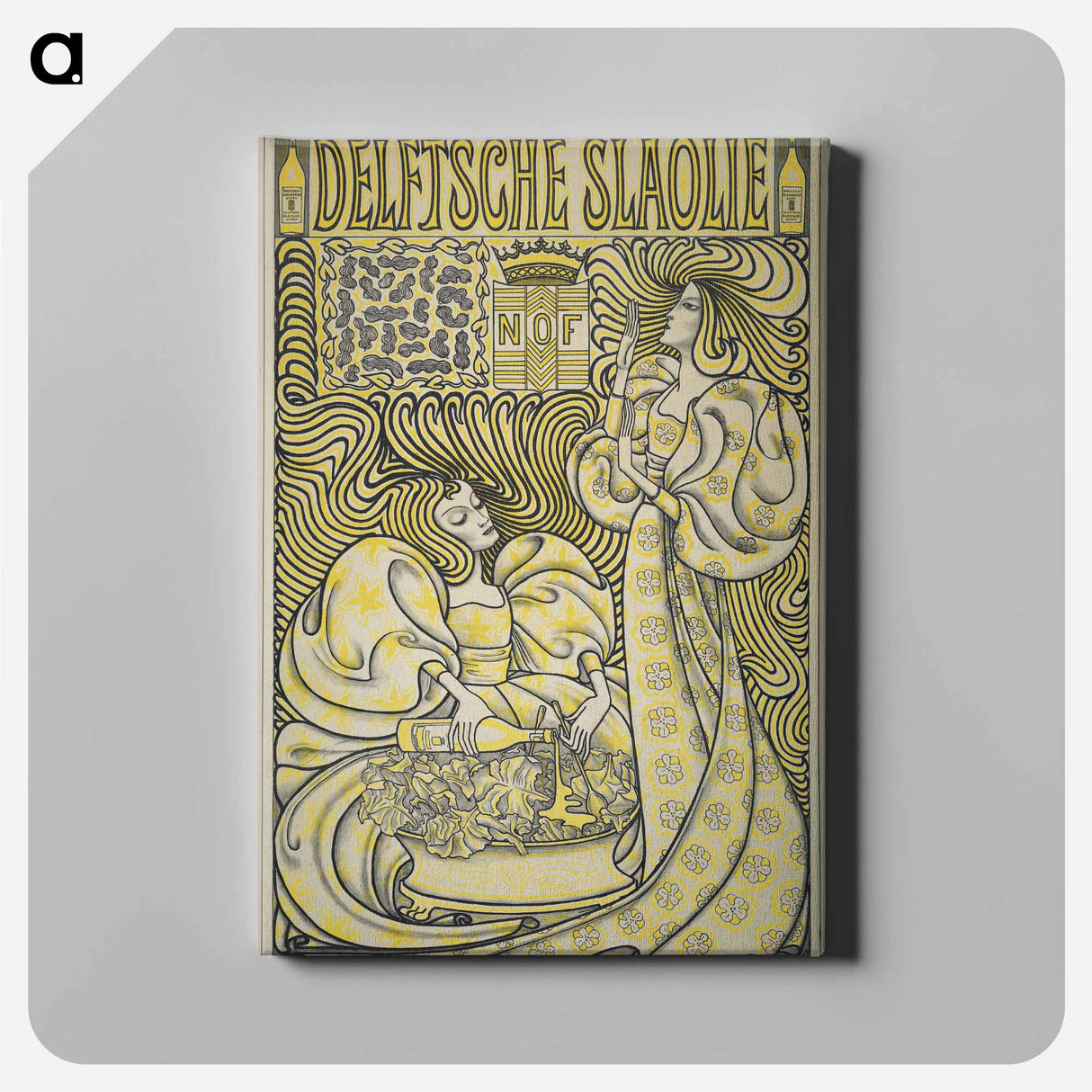 Delft Salad Oil - Jan Toorop Canvas.