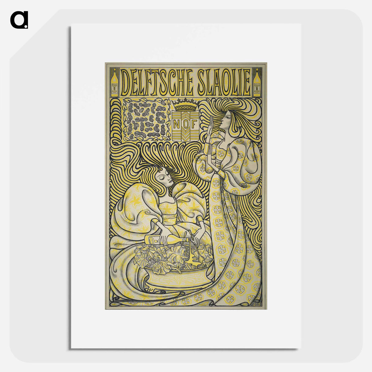 Delft Salad Oil - Jan Toorop Poster.
