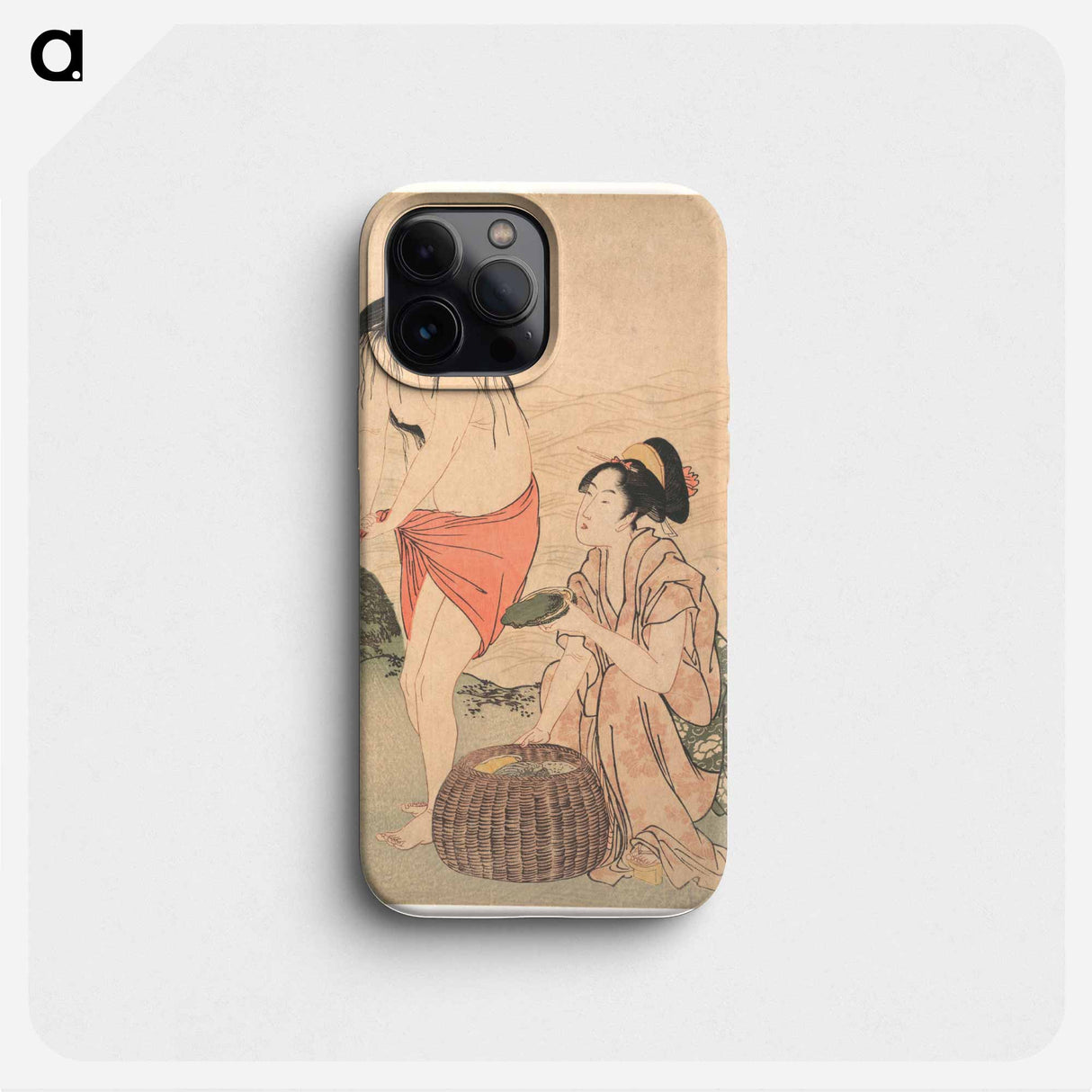 Abalone Divers - 喜多川 歌麿 Phone Case.