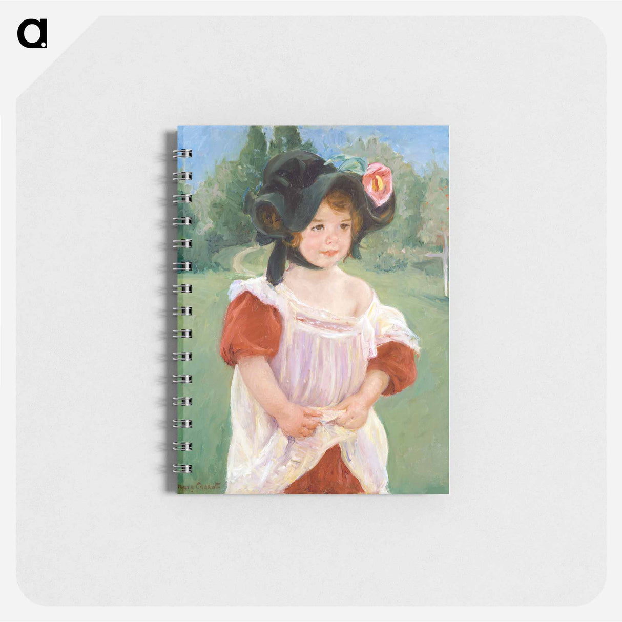 Spring: Margot Standing in a Garden - メアリー カサット Memo.