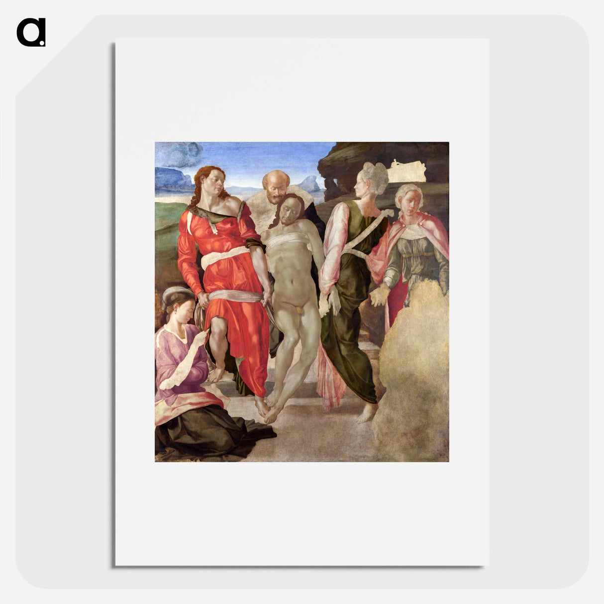 The Entombment - Michelangelo Buonarroti Poster.