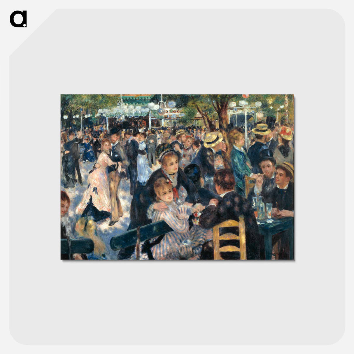 アートポストカード-Le Moulin de la Galette - ピエール オーギュスト ルノワール Postcard.