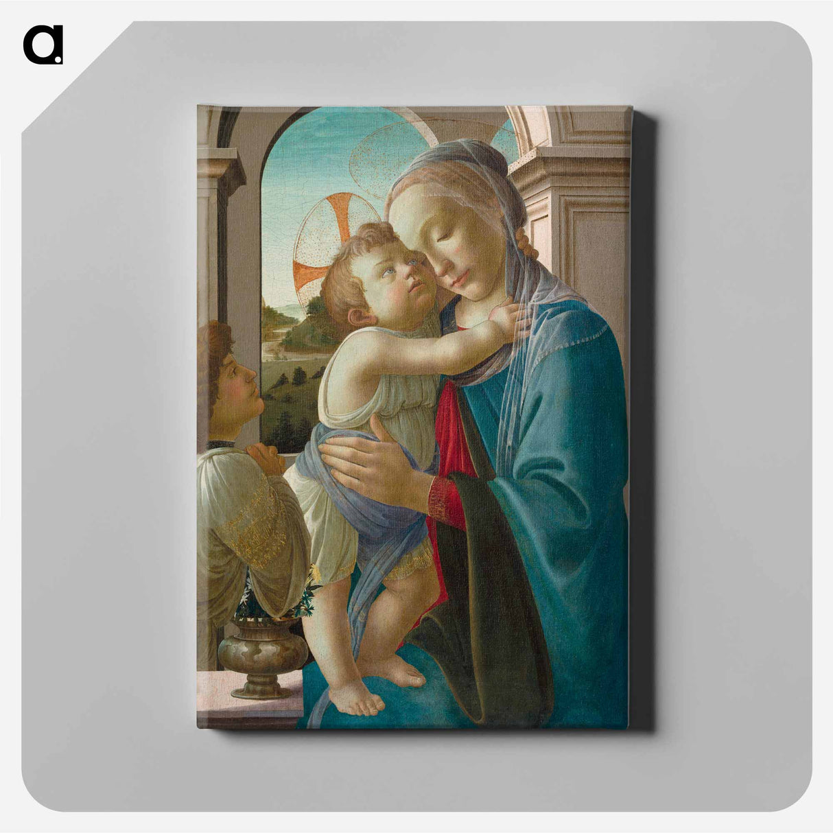 Virgin and Child with an Angel - Sandro Botticelli Canvas.