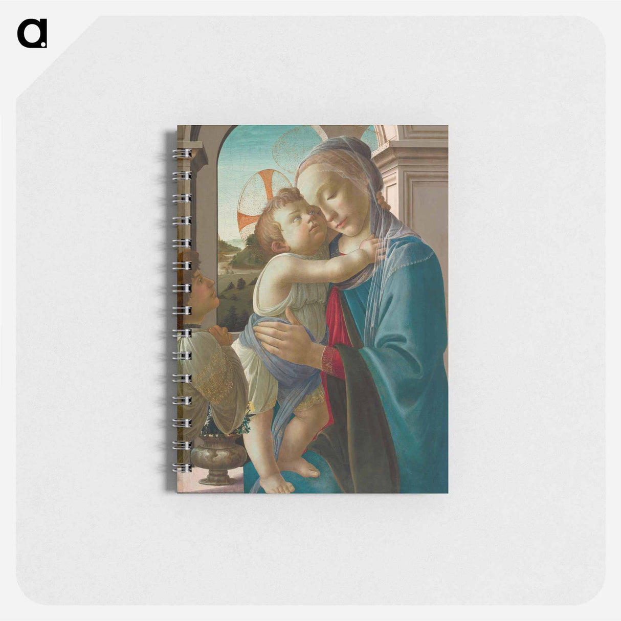 Virgin and Child with an Angel - サンドロ ボッティチェッリ Memo.