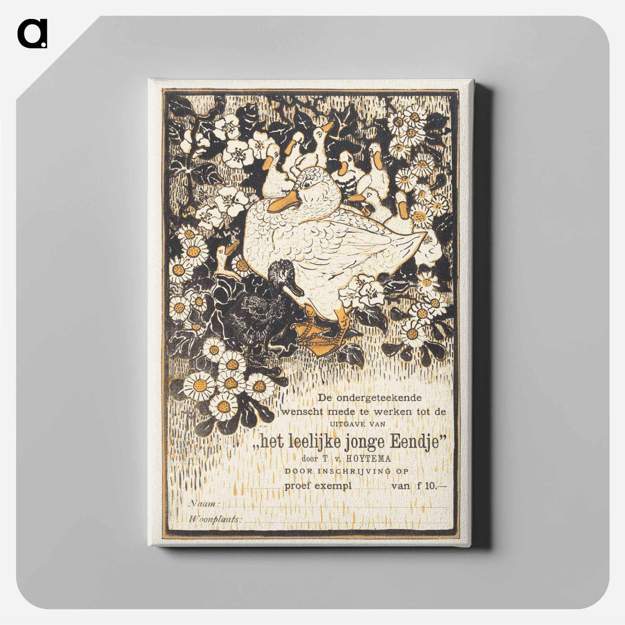 The leaflet is a gift - Theo van Hoytema Canvas.