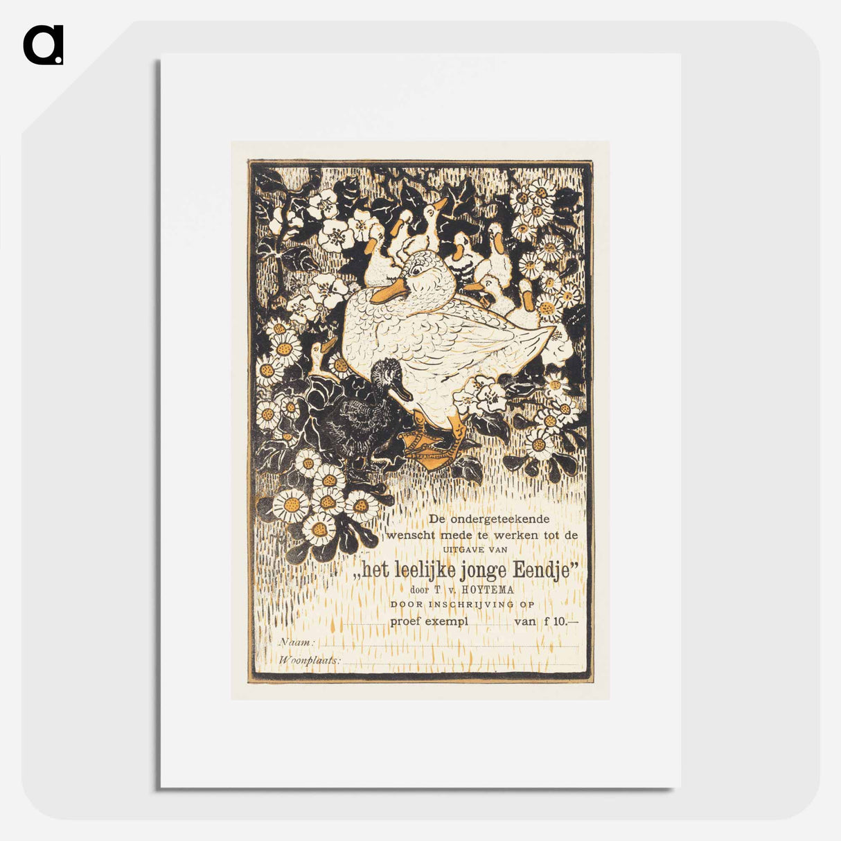 The leaflet is a gift - Theo van Hoytema Poster.