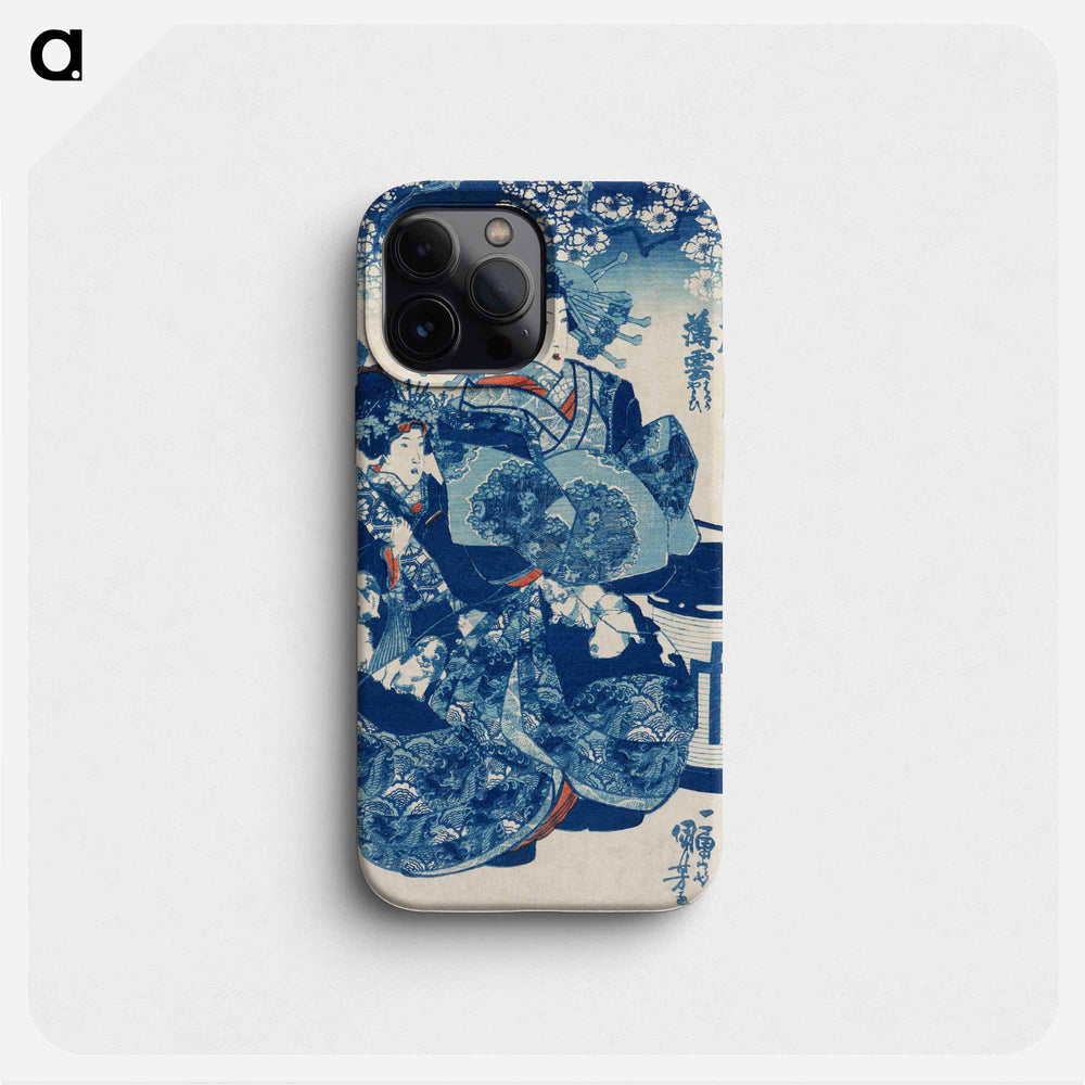Tamaya uchi Usugumo - 歌川 国芳 Phone Case.