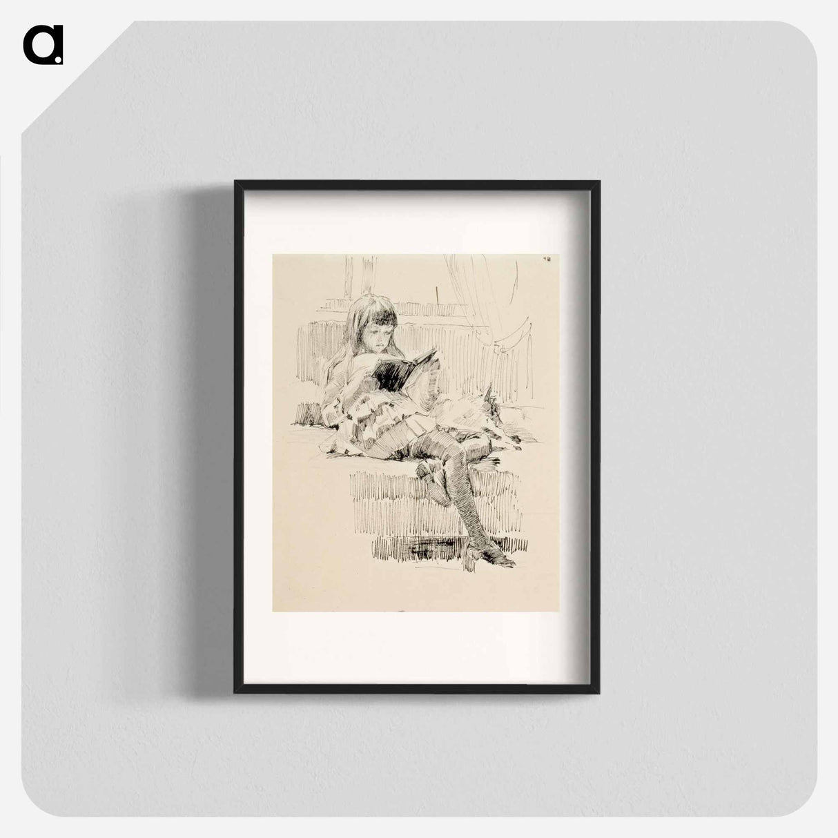 Study for the painting Dear Friends (Berta and Capi) - アルバート エーデルフェルト Poster.