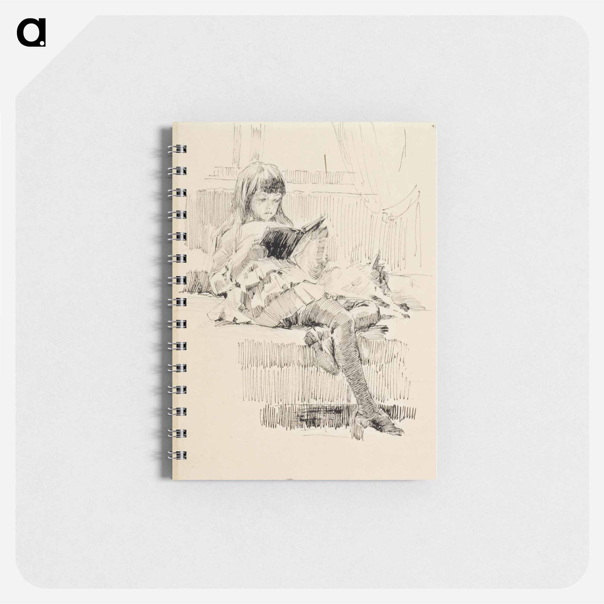 Study for the painting Dear Friends (Berta and Capi) - アルバート エーデルフェルト Memo.