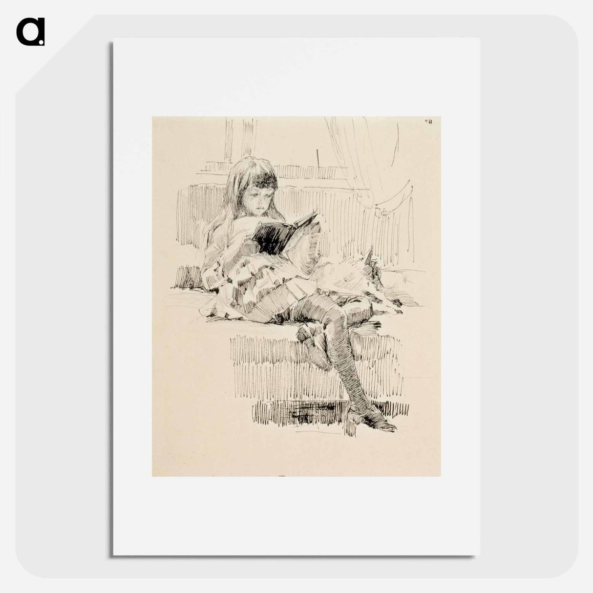 Study for the painting Dear Friends (Berta and Capi) - アルバート エーデルフェルト Poster.