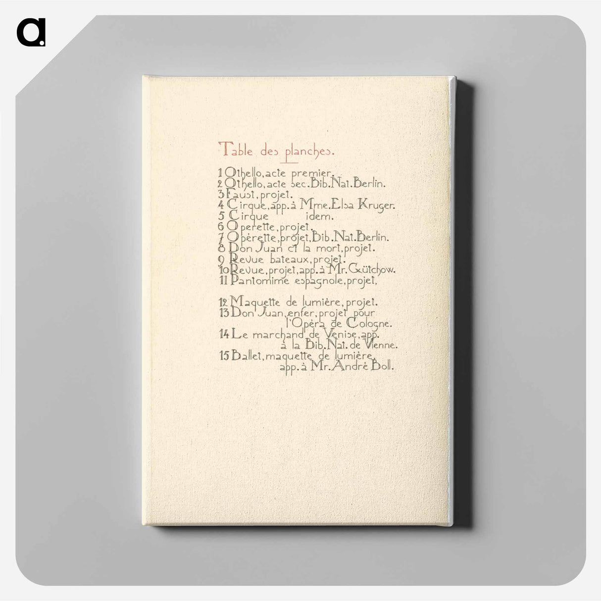 Maquettes de théatre - アレクサンドラ エクスター Canvas.