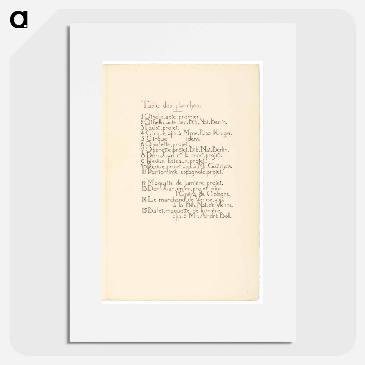 Maquettes de théatre - アレクサンドラ エクスター Poster.