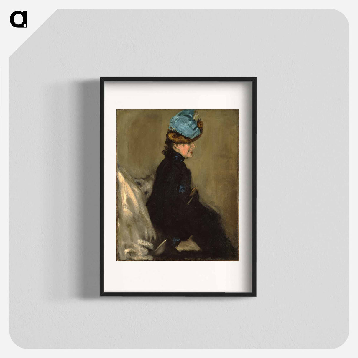 Woman in Black - アルフレッド ヘンリー マウラー Poster.