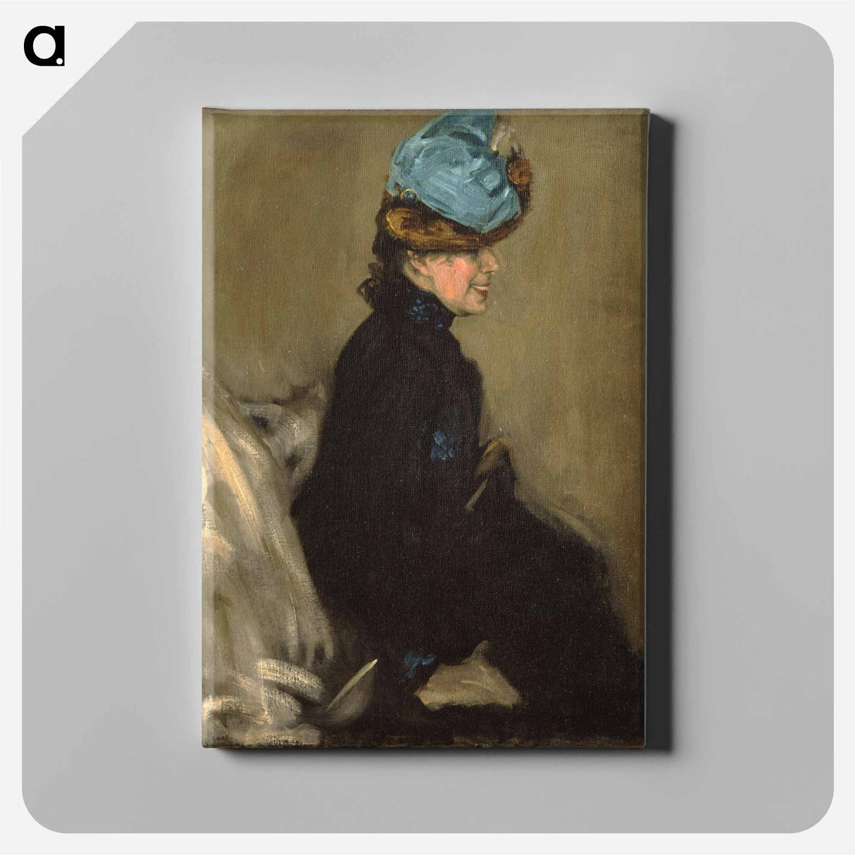 Woman in Black - アルフレッド ヘンリー マウラー Canvas.