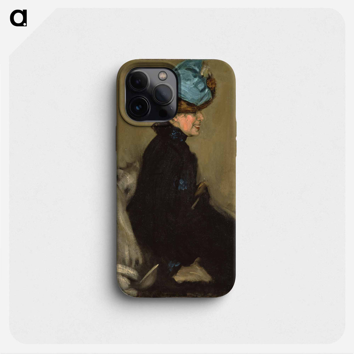 Woman in Black - アルフレッド ヘンリー マウラー Phone Case.