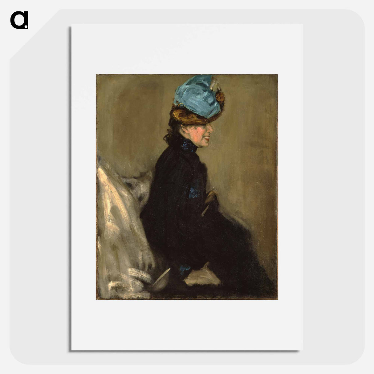 Woman in Black - アルフレッド ヘンリー マウラー Poster.